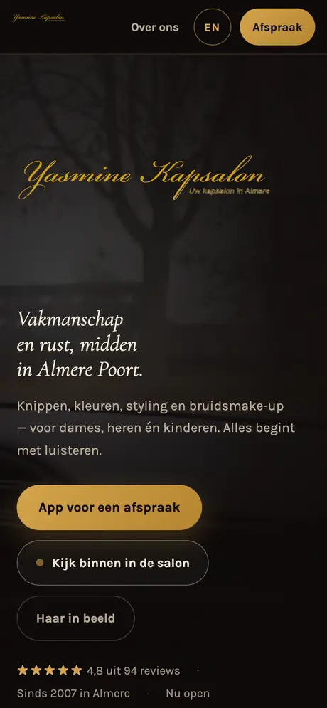 Yasmine Kapsalon on a phone
